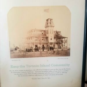 Vintage Sepia Toronto Island Community Historic Print